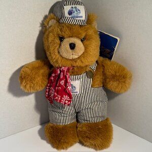 Vintage Rocky Mountaineer Canada Railtours Lonestar Plush Train Teddy Bear